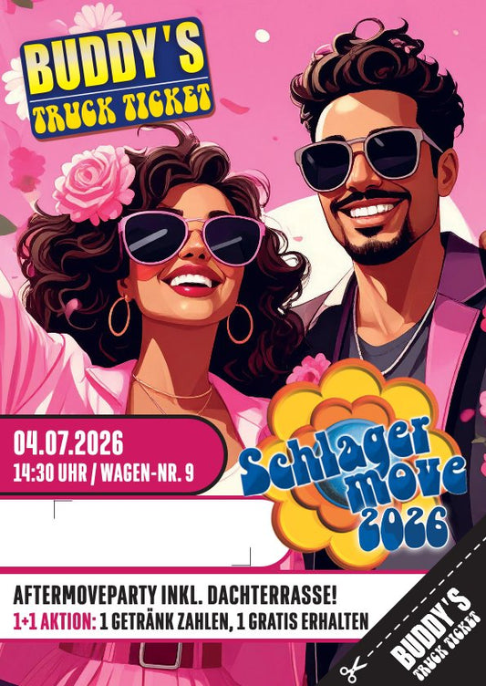 Buddy´s Schlagermove-Truck-Tickets - 2026
