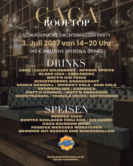 GAGA Rooftop Schlagermove Dachterrassen Party 2027