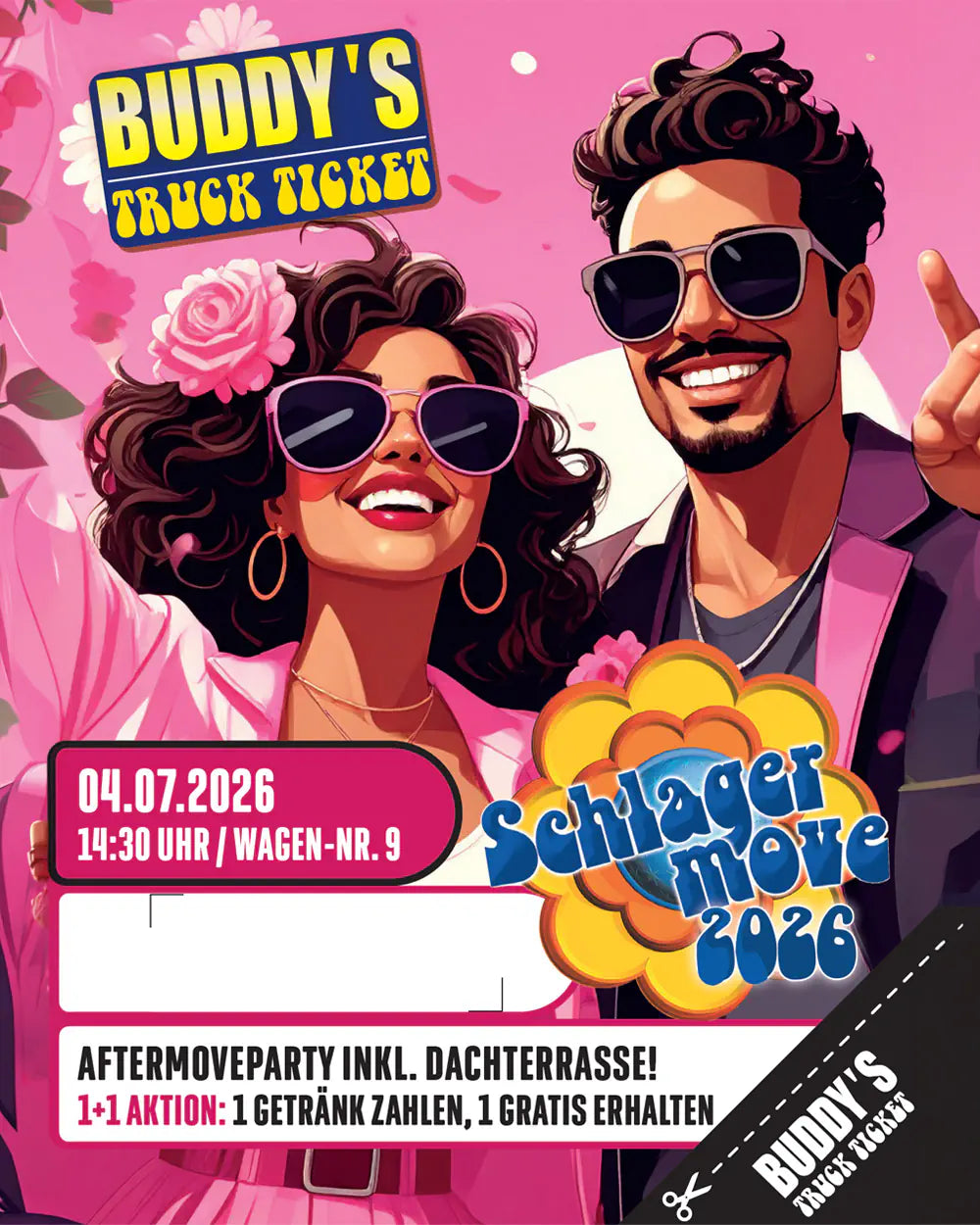 Buddy´s Schlagermove-Truck-Tickets - 2026