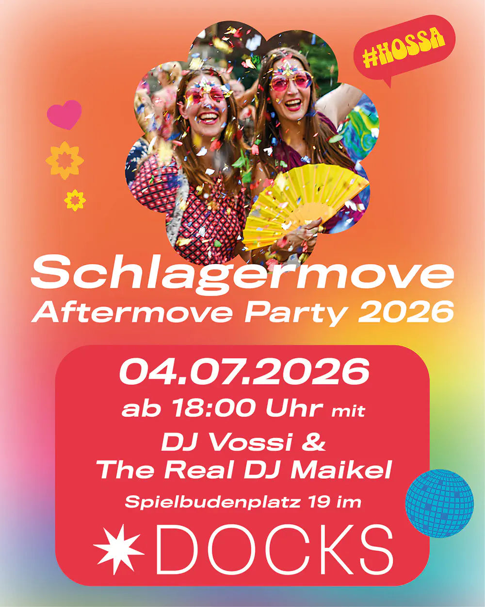 Schlagermove Aftermove Party im DOCKS Ticket 2026