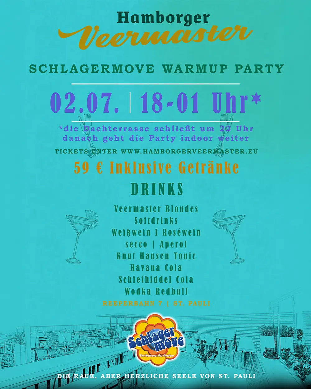 Veermaster Schlagermove Warmup-Party Ticket 2027